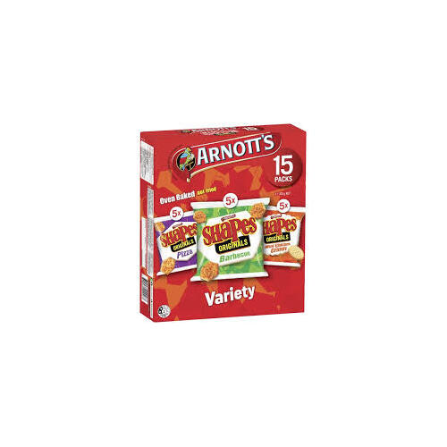 Arnott's Shapes Crackers Variety 15 Pack
