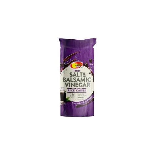Sunrice Rice Cakes Sea Salt & Balsamic Vinegar 195g