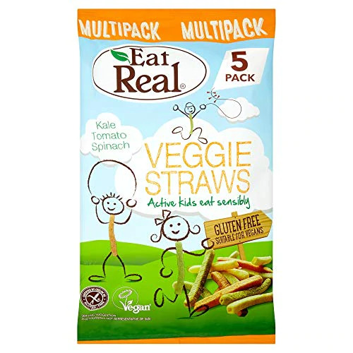Eat Real Veggie Straws 5 Pack Kale Tomato Spinach