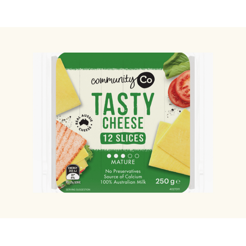 Community Co Tasty Cheese 12 Slices (250 GRM)