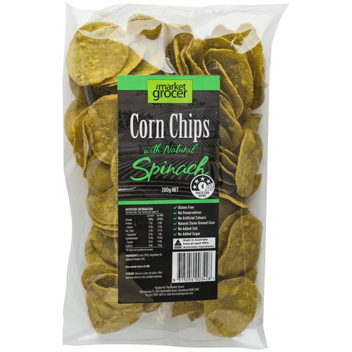 Corn Chips Spinach (200gm)