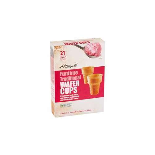 Altimate Multi Coloured Wafer Cups (21 pack)