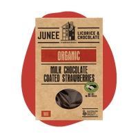 Junee Organic Milk Chocolate Strawberries