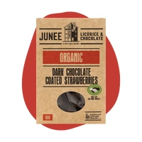 Junee Organic Dark Chocolate Strawberries