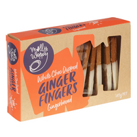 Molly Woppy White Choc Dipped Gingerbread Fingers 165g
