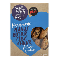 Molly Woppy Artisan Cookies Peanut Butter Choc Chunk 185g