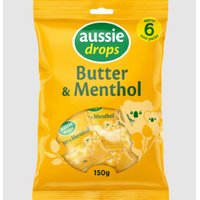 Aussie Drops Butter & Menthol Share pack 150g