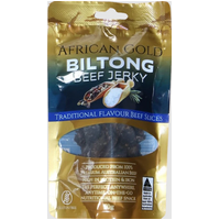 African Gold Biltong Traditional Beef Jerky 50g