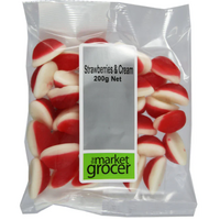 Strawberries & Cream Lollies 200g