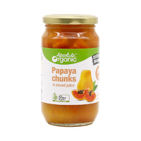 Absolute Organic Papaya Chunks in Mixed Juice 350g