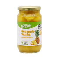 Absolute Organic Pineapple Chunks in Pineapple Juice 350g