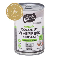 Honest to Goodness Organic Coconut Whipping Cream 400ml