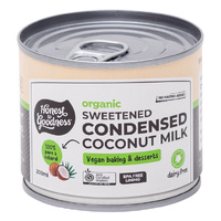 Honest to Goodness Organic Sweetened Condensed Coconut Milk 200ml