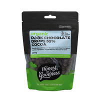 Honest to Goodness Organic Dark Chocolate Drops 55% Cocoa 250g