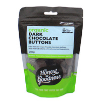 Honest to Goodness Organic Dark Chocolate Buttons 200g