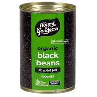 Honest to Goodness Organic Black Beans 400g