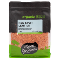 Honest to Goodness Organic Red Split Lentils 1.2kg