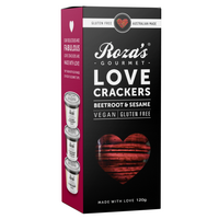 Roza's Love Crackers - Beetroot & Sesame 120g