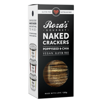 Roza's Naked Crackers - Poppyseed & Chia 120g