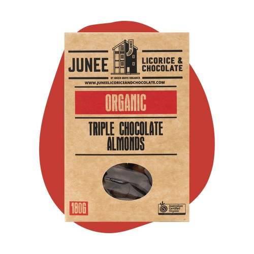 Junee Organic Triple Chocolate Almonds