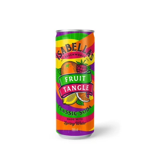 Isabella's Fruit Tangle Soda Can