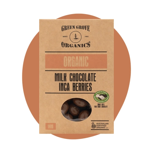 Junee Organic Milk Chocolate Inca Berries