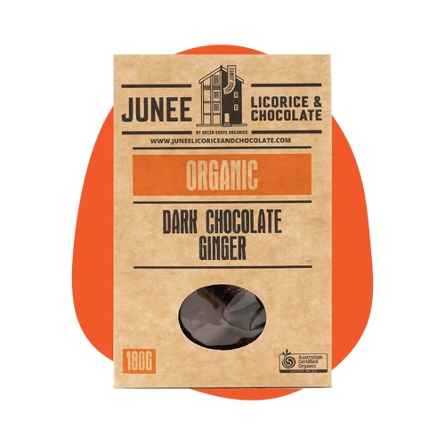 Junee Organic Dark Chocolate Ginger