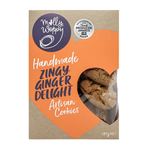 Molly Woppy Artisan Cookies Zingy Ginger Delight 185g