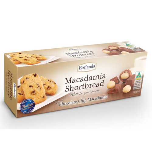 Borlands Mango Macadamia Shortbread 125g
