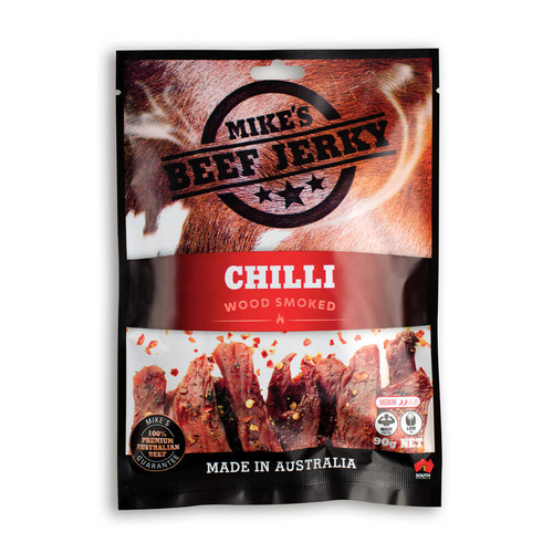 Mike's Beef Jerky Chilli Wood Smoked 90g