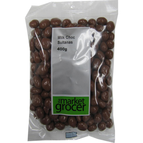 Milk Chocolate Sultanas 400g