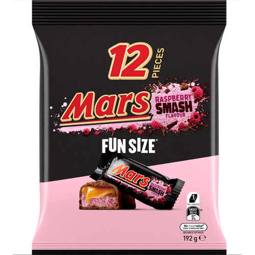 Mars Milk Choc Raspberry Smash Fun Size Share Bag 192g