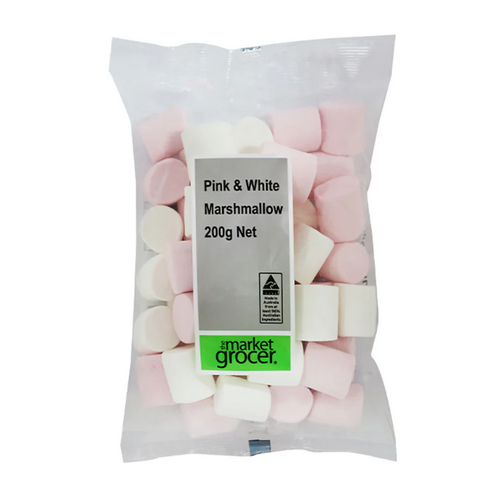 Pink & White Marshmallows 200g