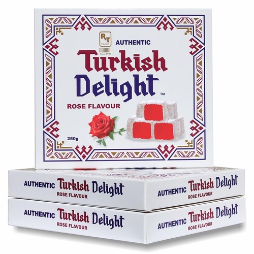 Authentic Turkish Delight Rose Flavour 250g