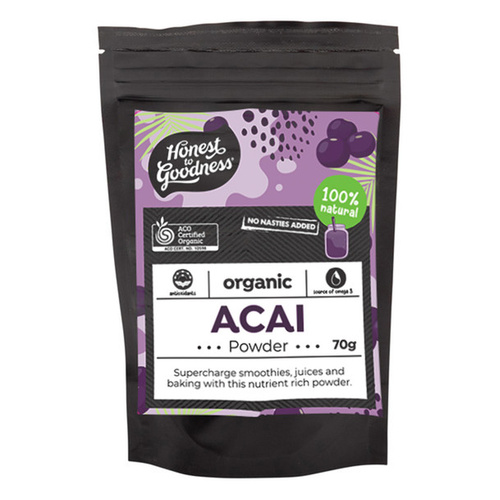 Honest to Goodness Organic Acai Powder 70g