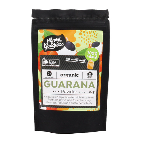 Honest to Goodness Organic Guarana Powder 70g
