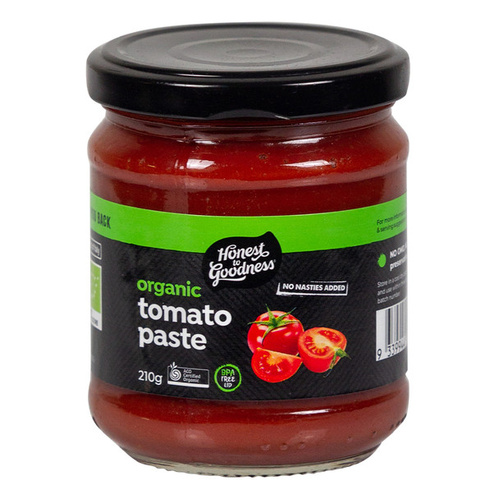 Honest to Goodness Organic Tomato Paste 210g