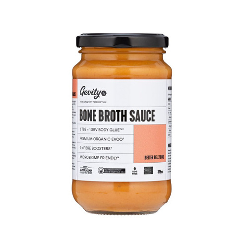 Gevity Bone Broth Sauce Better Belly BBQ Sauce 375ml