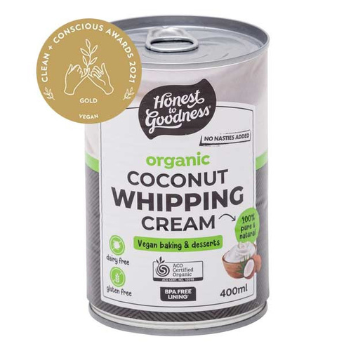 Honest to Goodness Organic Coconut Whipping Cream 400ml