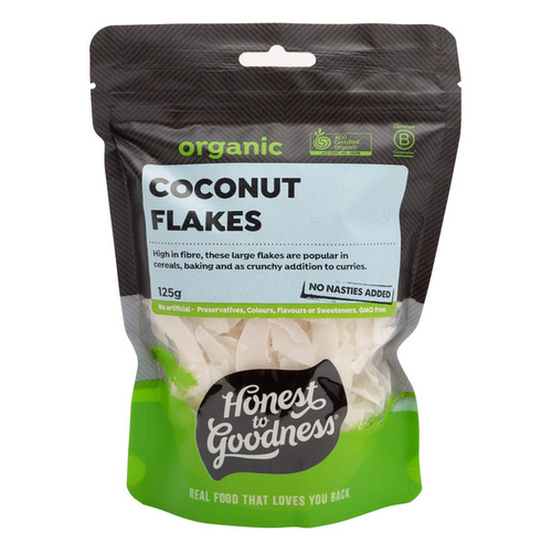 Honest to Goodness Organic Coconut Flakes 125g