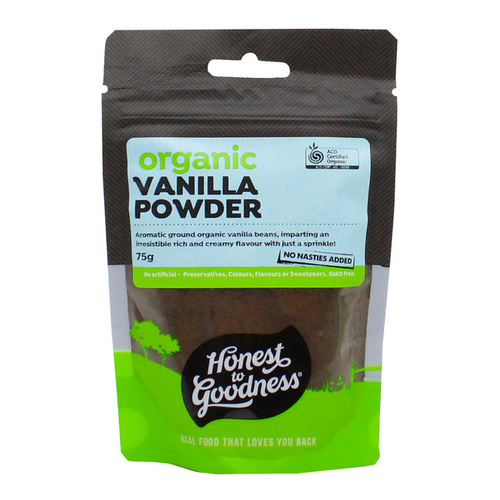 Honest to Goodness Organic Vanilla Beans Powder 75g