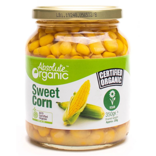 Honest to Goodness Organic Sweet Corn 350g