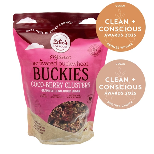 2die4 Live Foods Activated Organic Buckies - Coco-Berry 400g