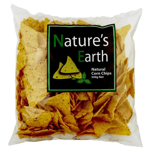 Natures Earth Natural Corn Chips (500gm)