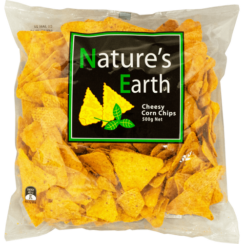 Natures Earth Cheesy Corn Chips (500gm)